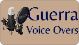 Guerra Voiceovers Logo Light Background